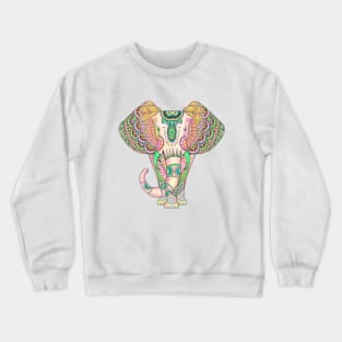 Mandala elephant psicodelic Crewneck Sweatshirt